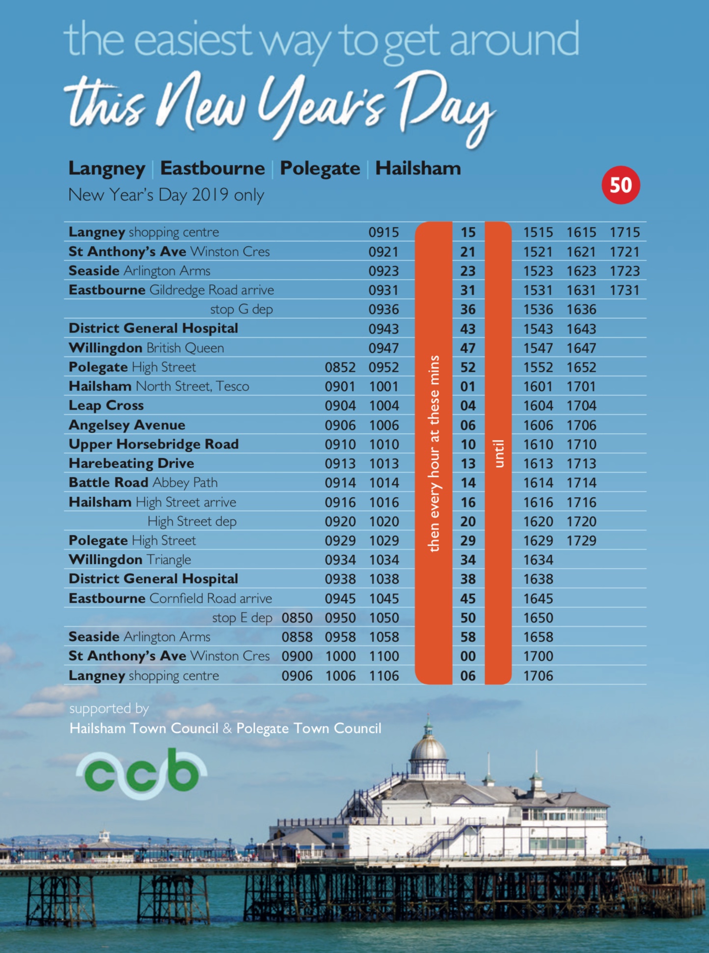 Cuckmere Buses 50 Langney Eastbourne Poleate Hailsham cuckmere-buses-50-langney-eastbourne-poleate-hailsham